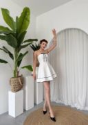 Yuna Straplez Elbise resmi